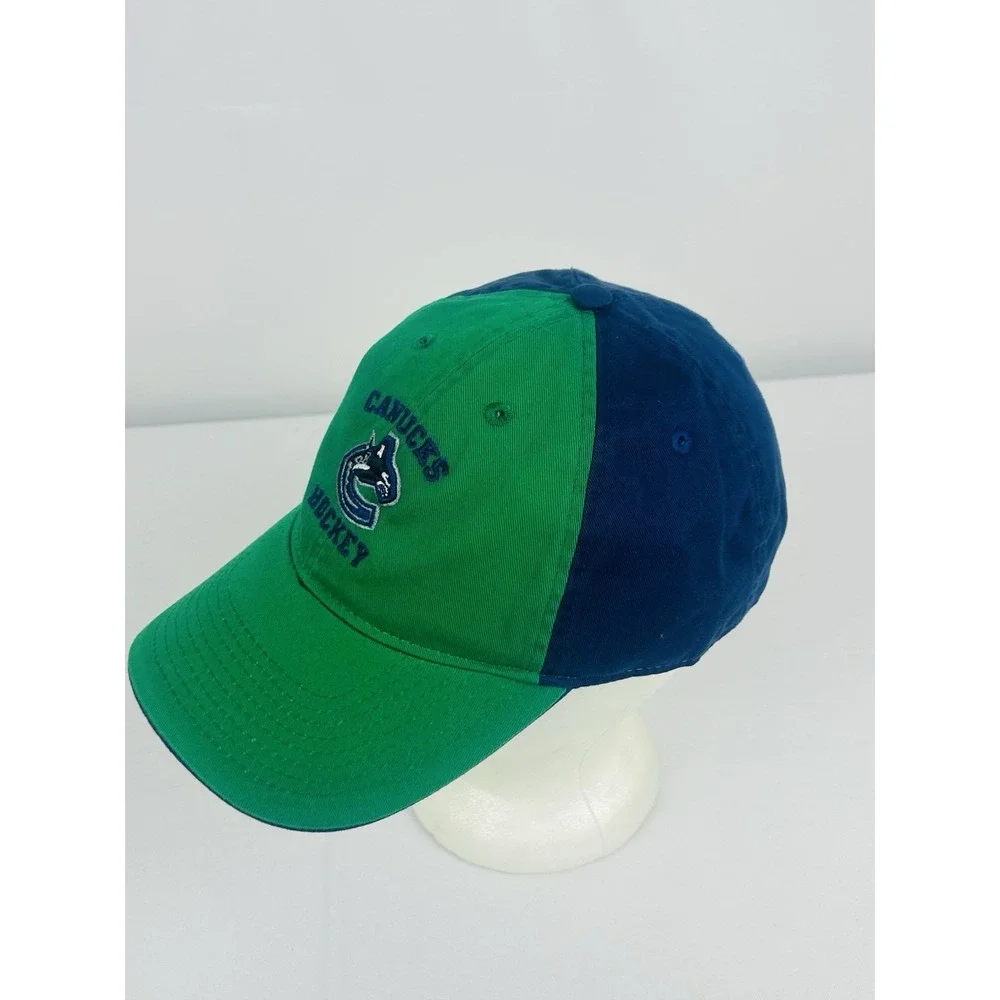 Vancouver Canucks NHL Reebok Dad Hat Adjustable Green Blue OSFA Cap New